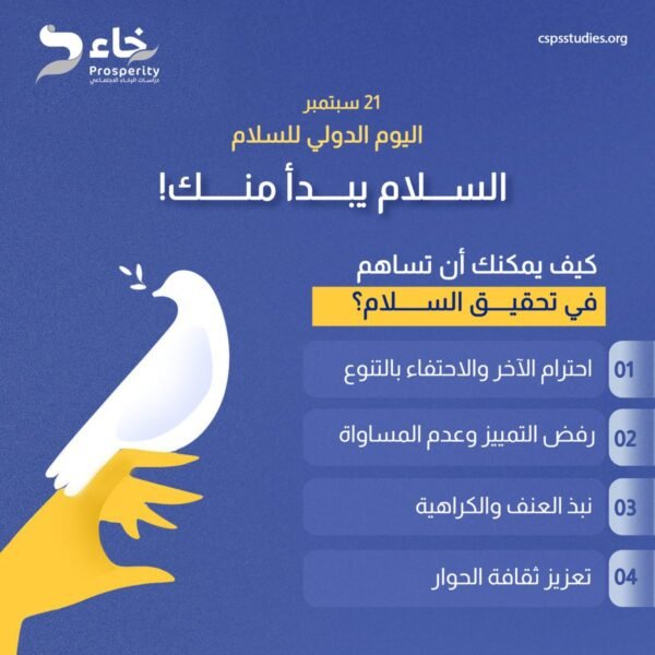 في #اليوم_الدولي_للسلام نستذكر بأن كل فرد من مكانه وموقعه قادر على المساهمة في تحقيقه من…